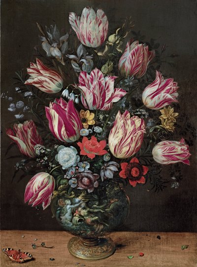 Vase mit Tulpen von Andries Daniels